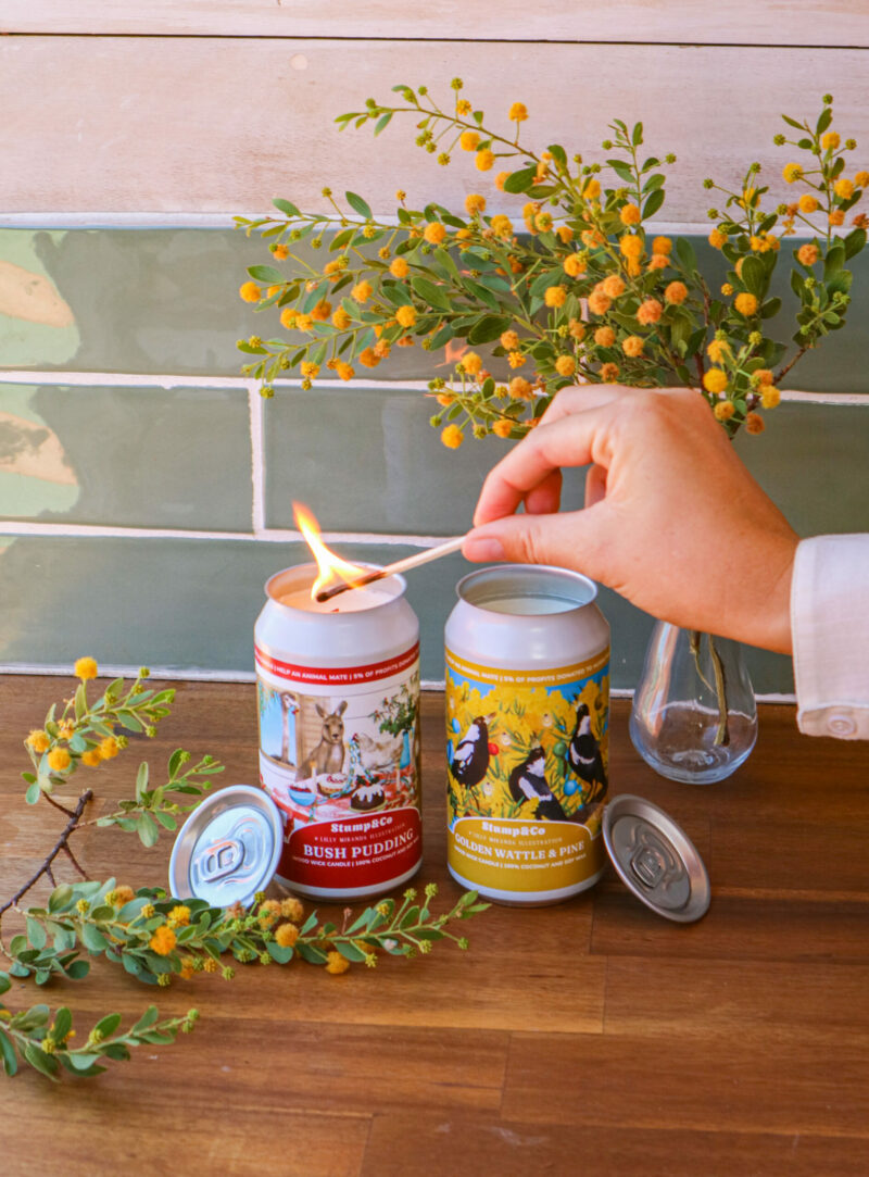 Christmas Gift Box Candles Candles in beer cans